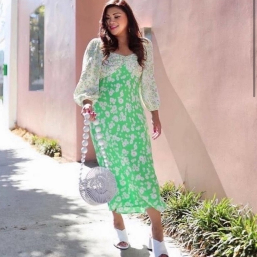 Rixo by target green floral dress - Picture 2 of 14